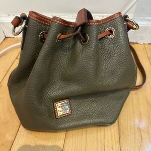 Dooney & Bourke Olive Green Bucket Bag